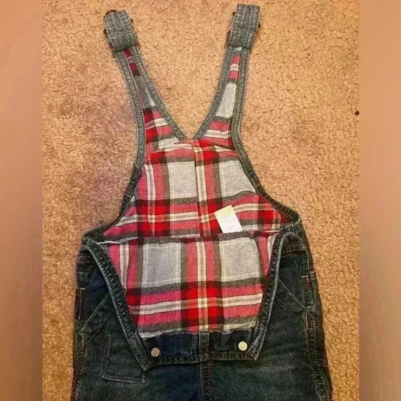 Oshkosh Bgosh Cotton Lined 12 month overalls - Picture 3 of 8